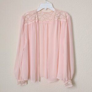 Light pink sleep cardigan